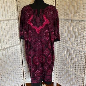 22w women’s BoHo dress knee length business casual